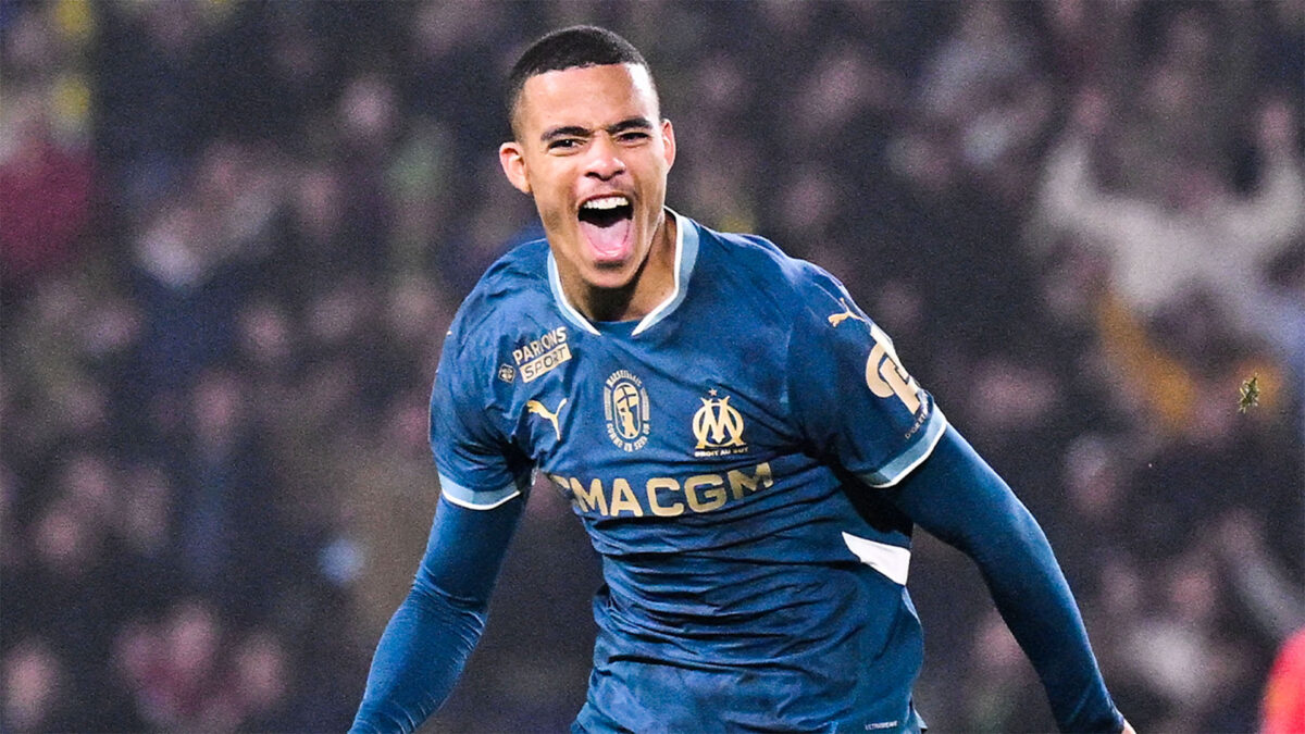 Mason Greenwood lors du match FC Nantes - OM 2024
