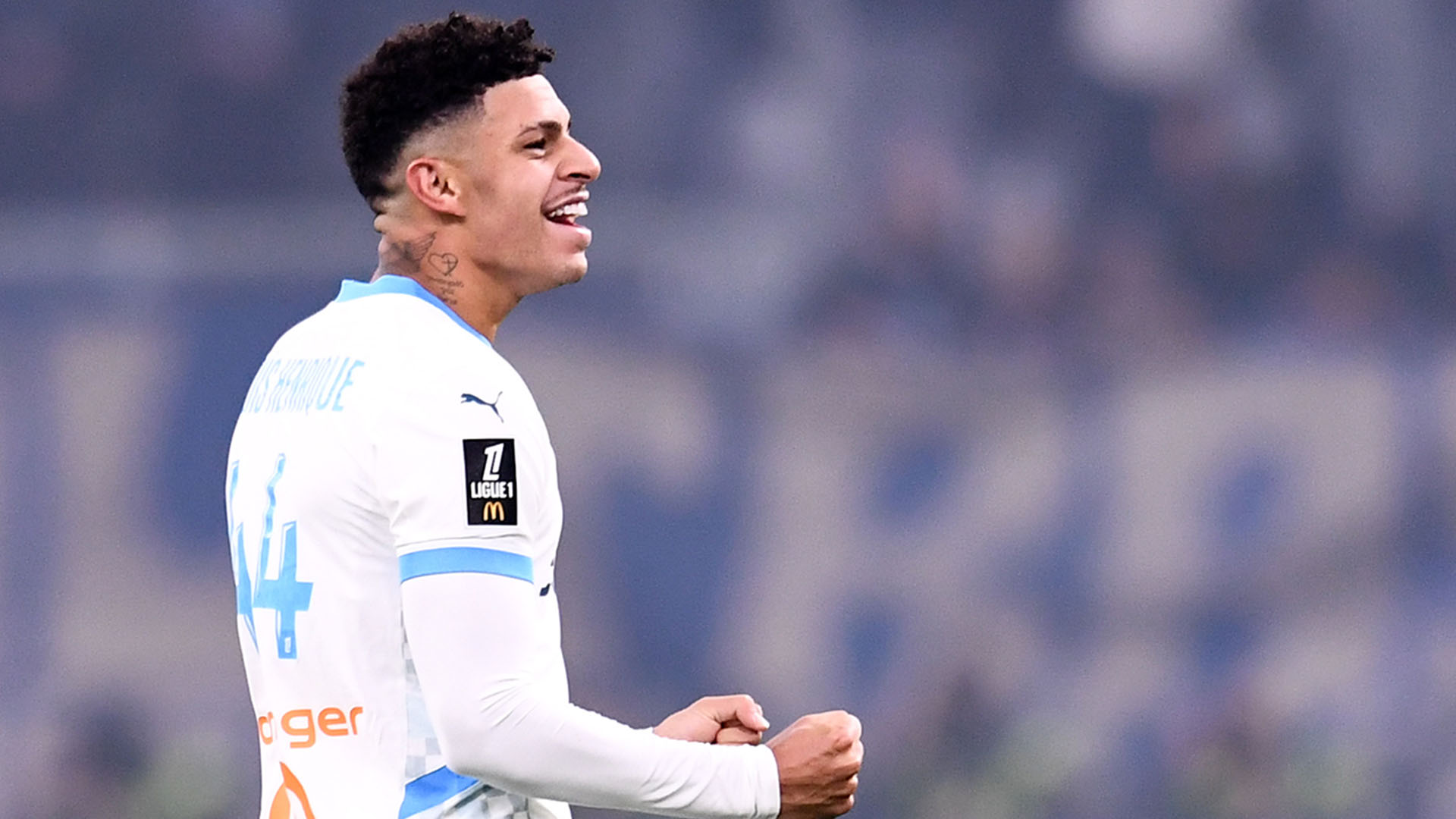 Luis Henrique lors d'un match contre Monaco