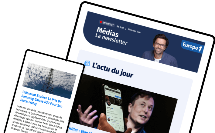 Newsletter Médias Europe 1