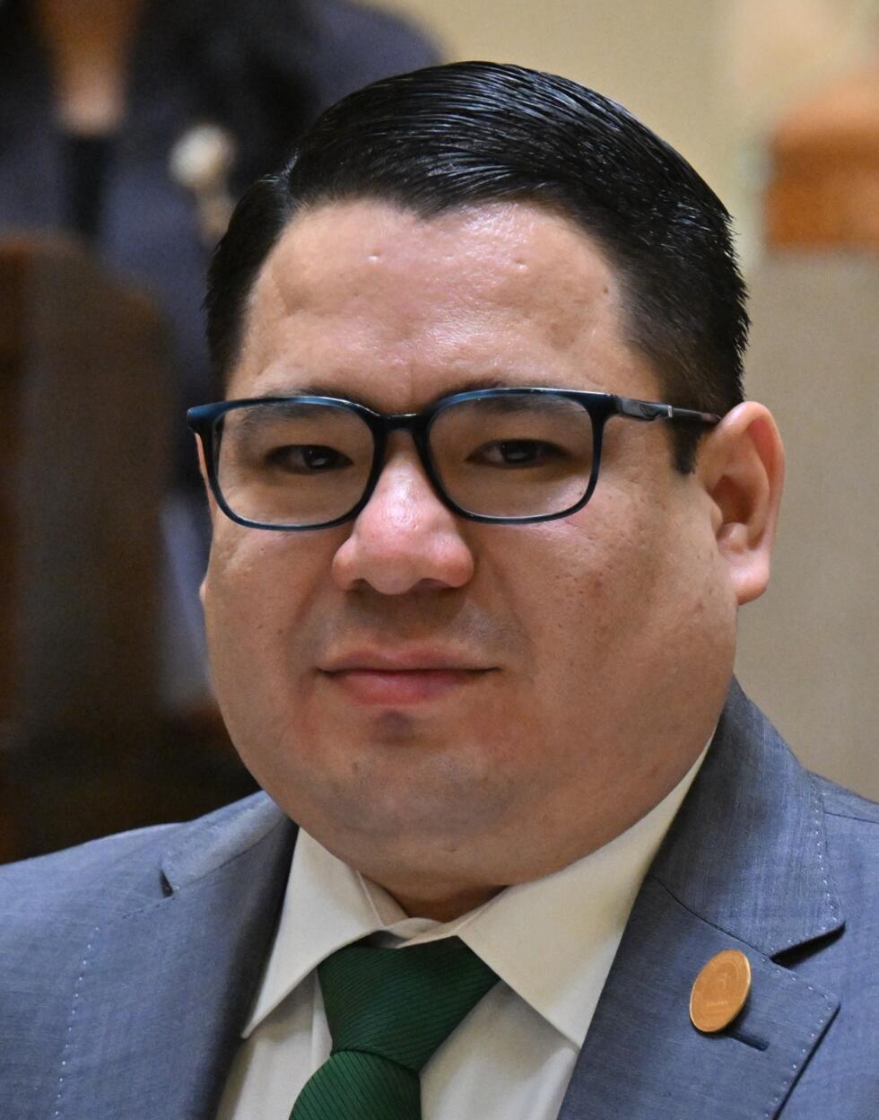 Le procureur général bolivien Roger Mariaca au siège de la vice-présidence à La Paz