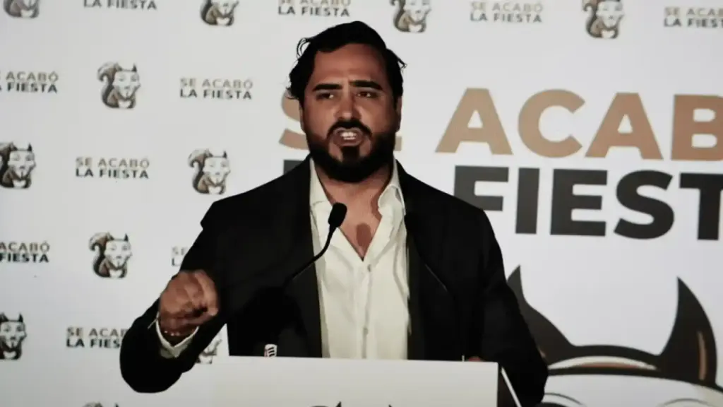 Alvise Pérez, leader de la formation Se Acabó la Fiesta