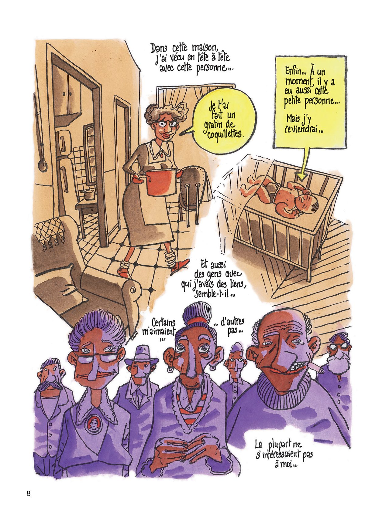 Une planche de la BD 'Le cahier à spirale' de Didier Tronchet. [Dupuis]