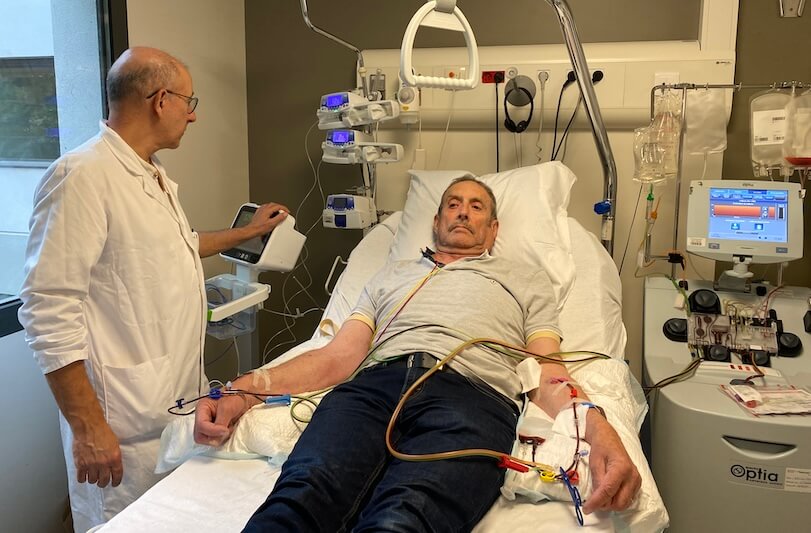 Présentation de la filière Car-t cells le 5 mai 2025 par les Hospices Civils de Lyon à l'hôpital Lyon Sud.