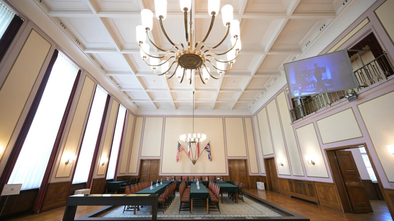 Salle où la capitulation de l'Allemagne nazie a été signée au musée de Karlshorst