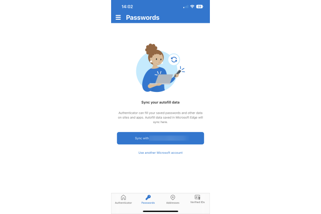 Avec la fin d'une fonction clé de l'application Authenticator, Microsoft veut pousser à l'usage d'Edge en tant que gestionnaire de mots de passe. (Crédit Photo: Microsoft)