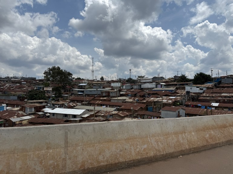 Quartier de Kebra, grand bidonville à Nairobi
