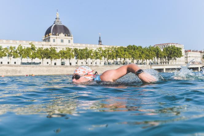 La course Open Swim Stars de Lyon en août 2024.