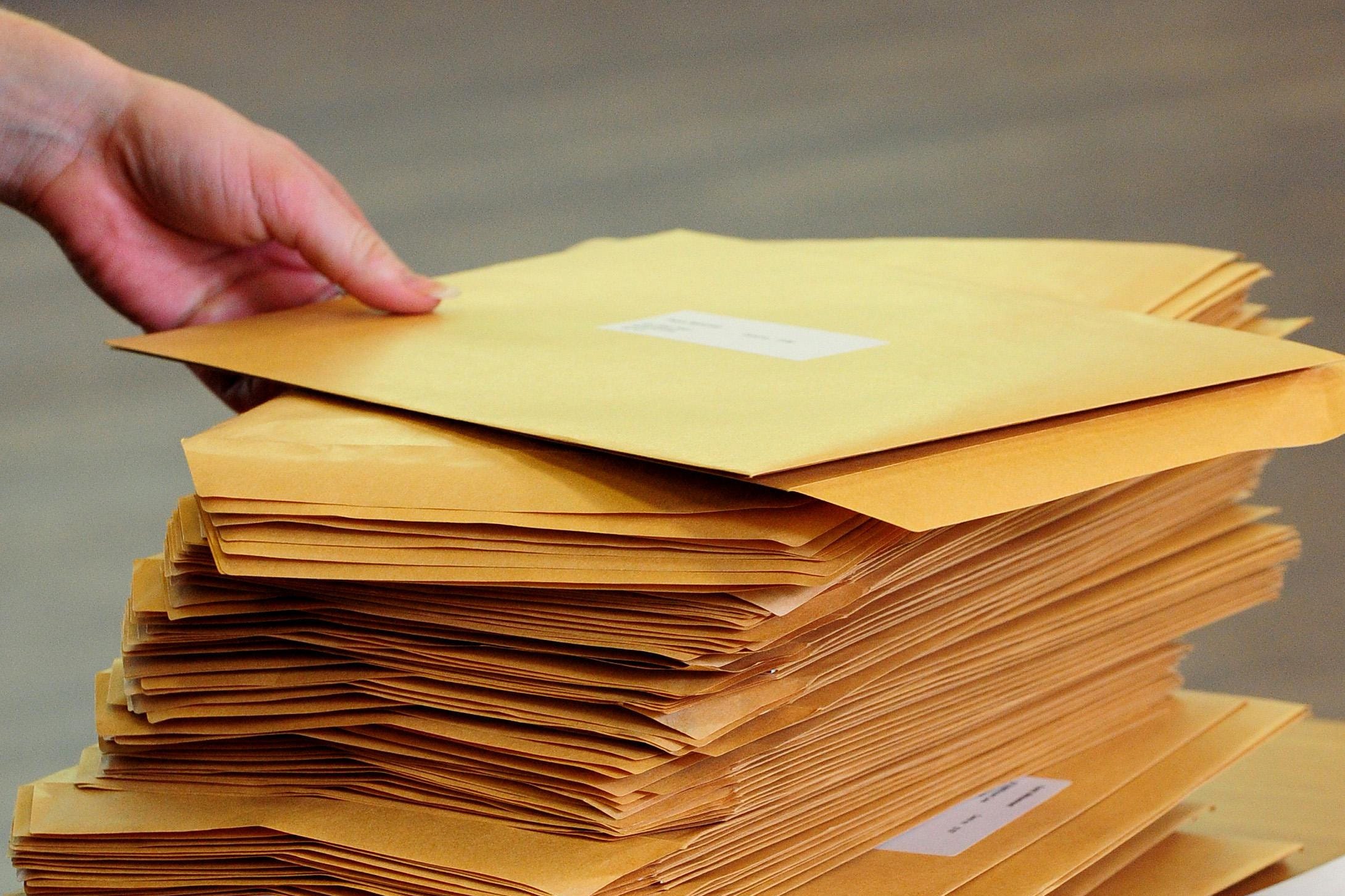 Enveloppes contenant les résultats GCSE