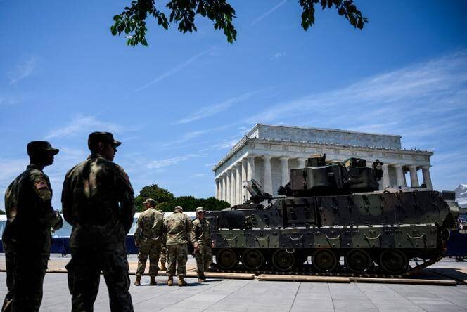 Des soldats de l’armée américaine, à Washington, le 3 juillet 2019.