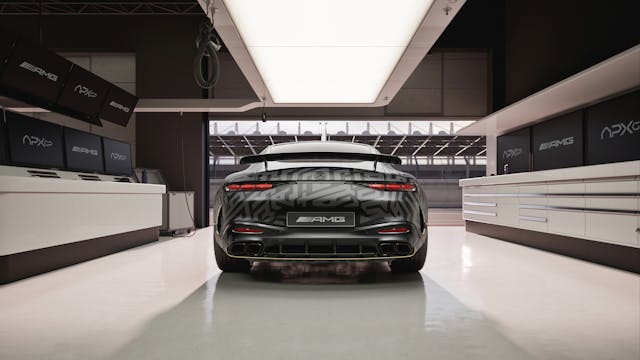 Détails arrière Mercedes-AMG GT APXGP Edition