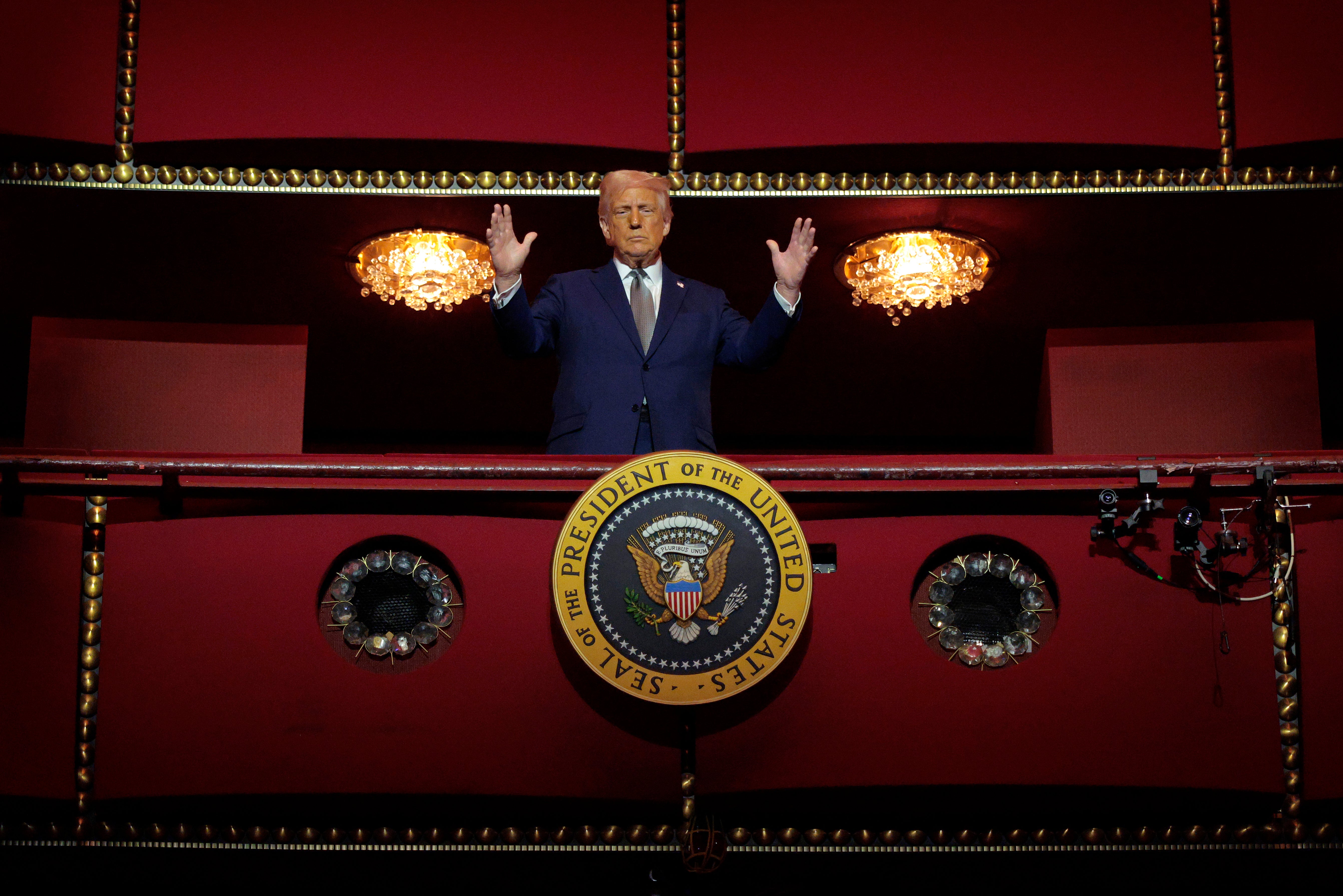 Donald Trump assiste à une collecte de fonds au Kennedy Center le 11 juin
