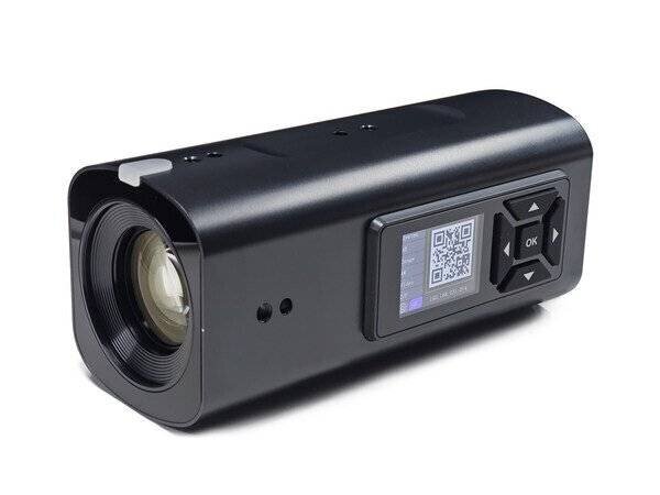Caméra Vision+ 4KZ de Telycam avec zoom optique 20x et contrôles intégrés