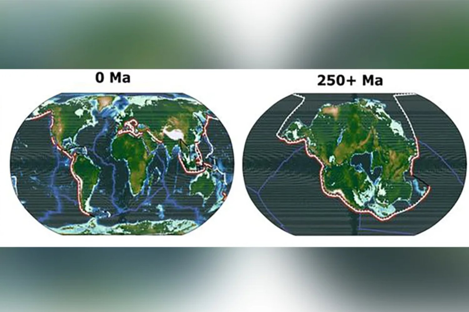 Prédiction du supercontinent Pangea Ultima