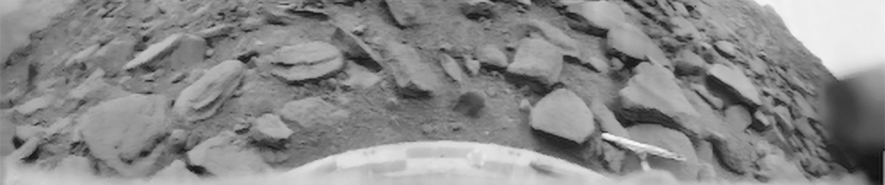 La surface de Vénus sur une photo prise par Venera 9, troisième sonde à parvenir à se poser sur la planète et première à transmettre une photo. Domaine public - planetary.org