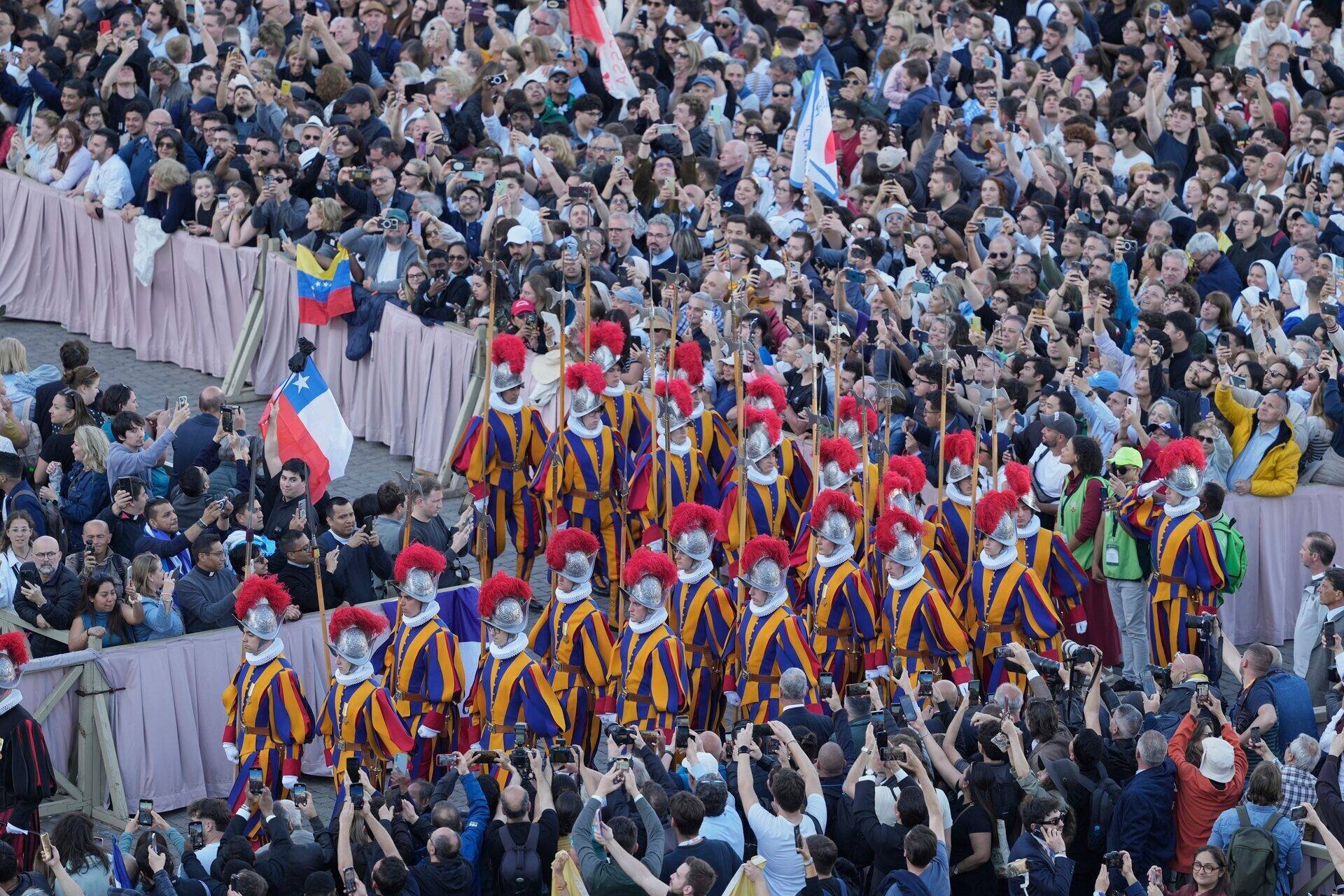 Vue du Vatican lors du conclave