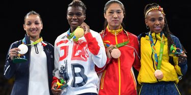 Sarah Ourahmoune, médaillée d'argent aux Jeux de Rio en 2016