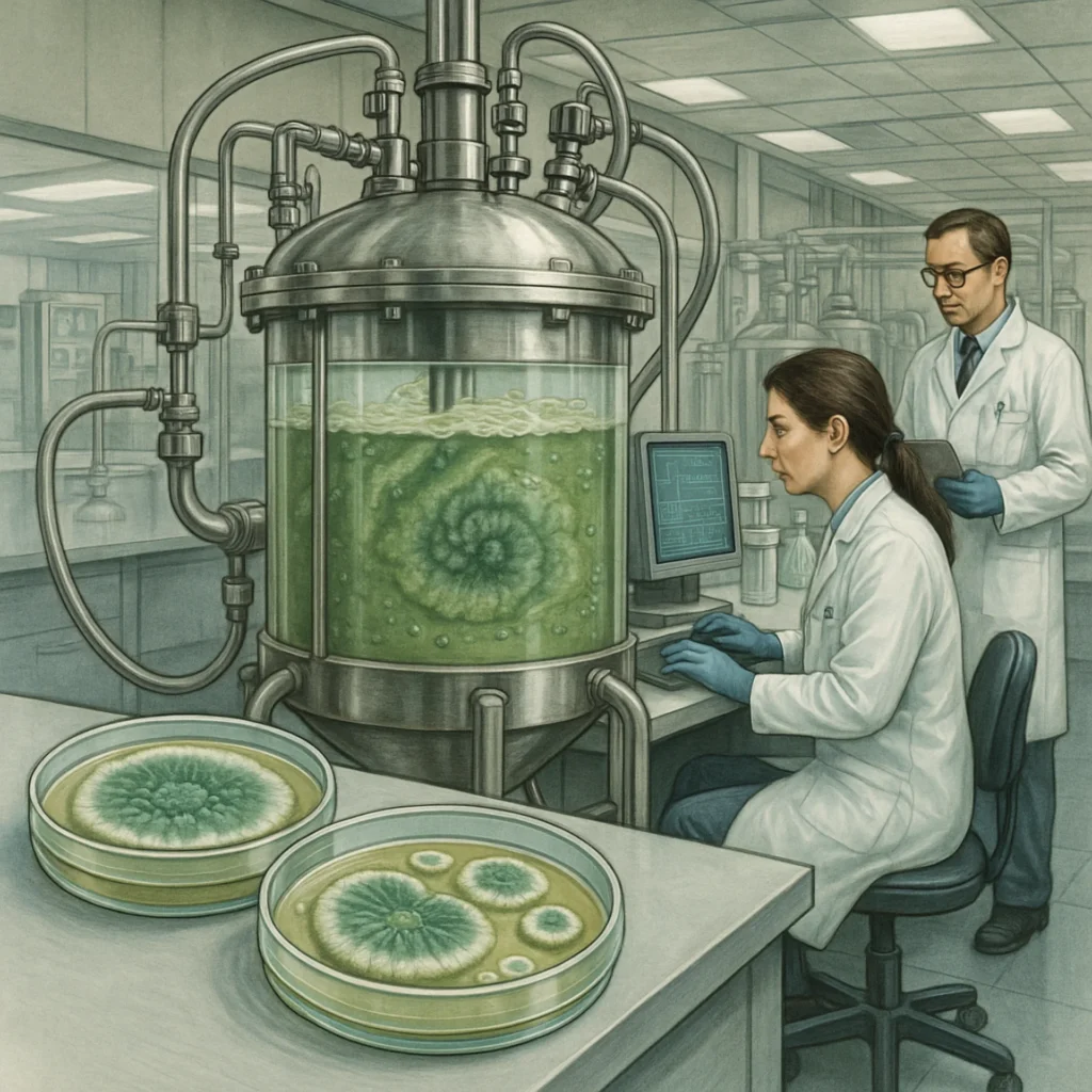 Culture de la moisissure Penicillium