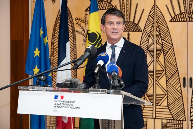 Le ministre des outre-mer, Manuel Valls, annonce qu’aucun accord n’a été trouvé entre indépendantistes et non-indépendantistes sur l’avenir institutionnel de la Nouvelle-Calédonie, à Nouméa, le 8 mai 2025.