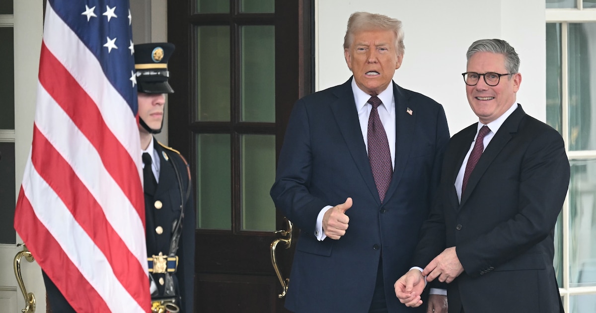 Donald Trump reçoit le Premier ministre britannique Keir Starmer à la Maison Blanche le 27 février 2025