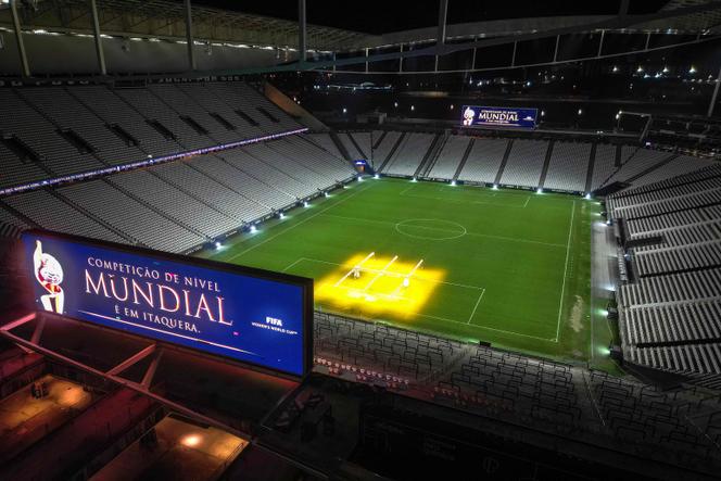 Le stade Neo Quimica Arena à Sao Paulo, au Brésil, qui accueillera les matchs de la Coupe du monde féminine de football 2027, le 7 mai 2025.