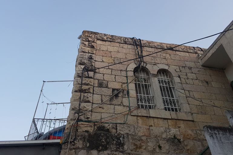 Maison familiale Alayan à بيت صفافا utilisée par l'armée jordanienne