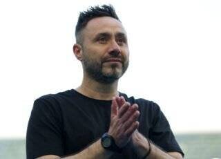 Roberto De Zerbi lors d'un match de Premier League