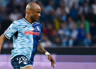 Portrait d’André Ayew lors du match Le Havre - Marseille