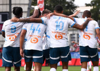 Équipe de football de Marseille OM en action