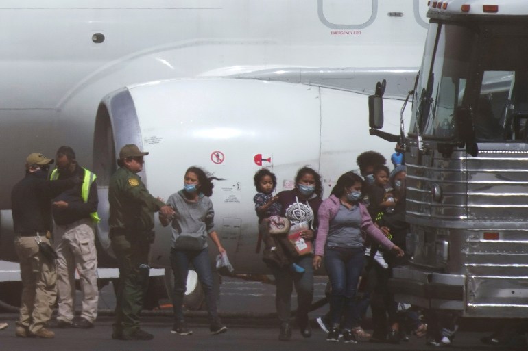 Migrant en route vers l'expulsion au Texas