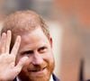 Le prince Harry quittant les Royal Courts of Justice à Londres