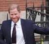 Le prince Harry quittant les Royal Courts of Justice à Londres