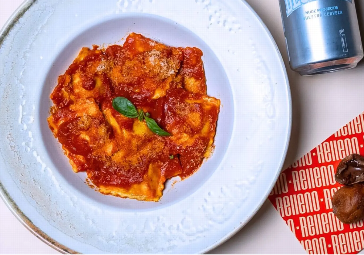 Relleno est spécialisé dans les plats de raviolis frais avec un concept de livraison et à emporter