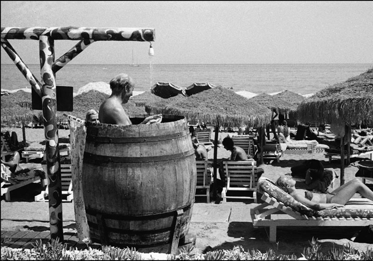 Photographie de Jürgen Schadeberg de la plage de Málaga