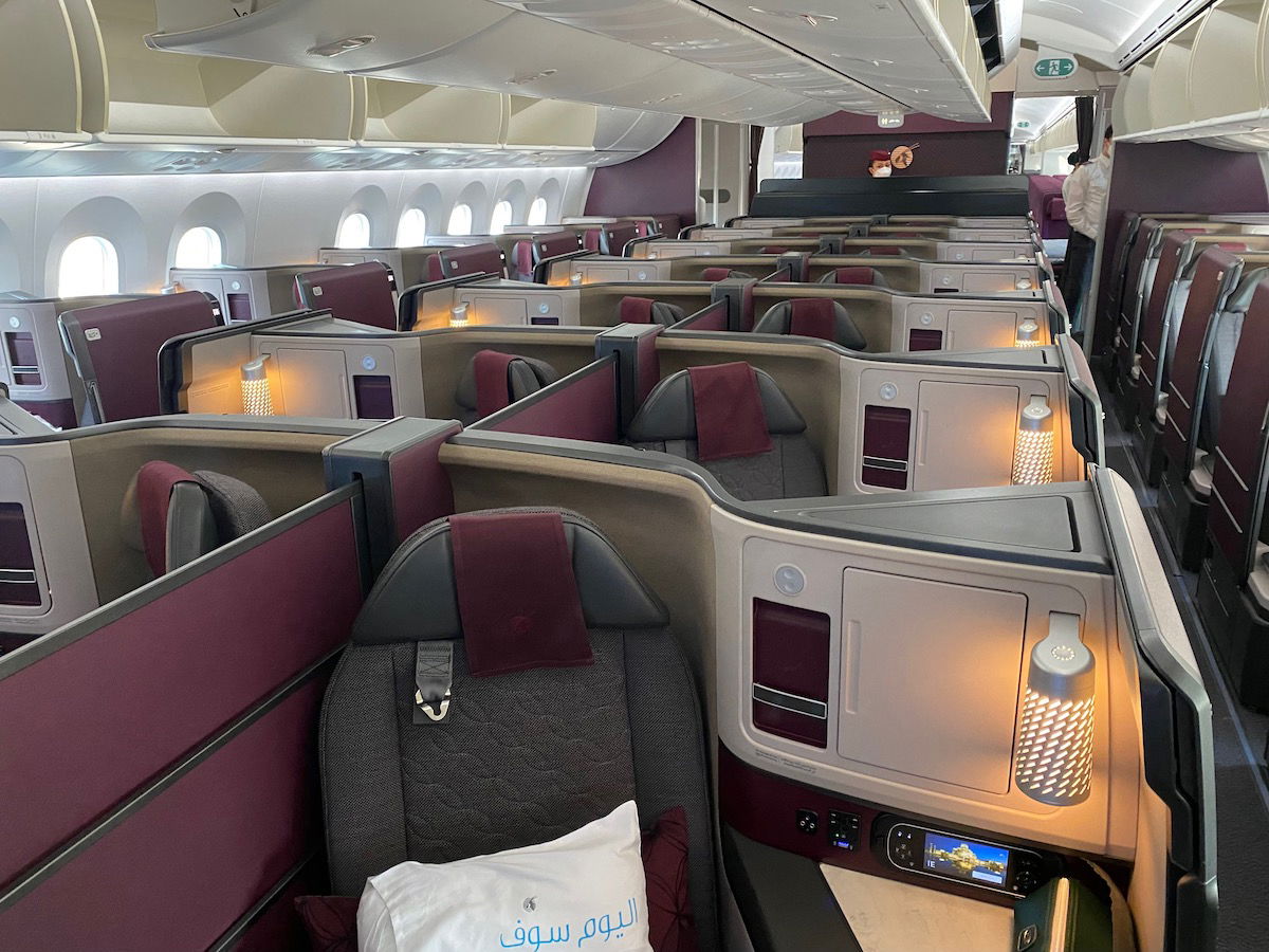 Classe affaires de Qatar Airways sur Boeing 787-9