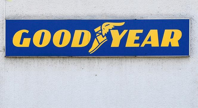 Le logo Goodyear à Colmar-Berg (Luxembourg), le 14 mai 2024.