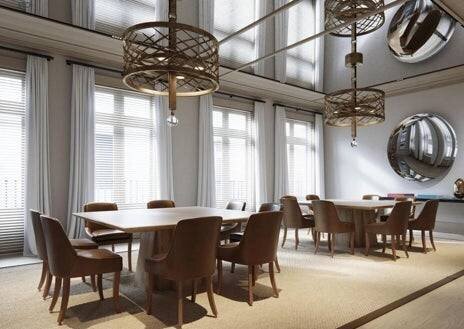 Terrasse et espace extérieur de l'appartement luxueux