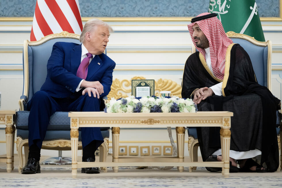 Donald Trump et Mohammed ben Salmane lors d'une rencontre à Ryad, le 13 mai 2025