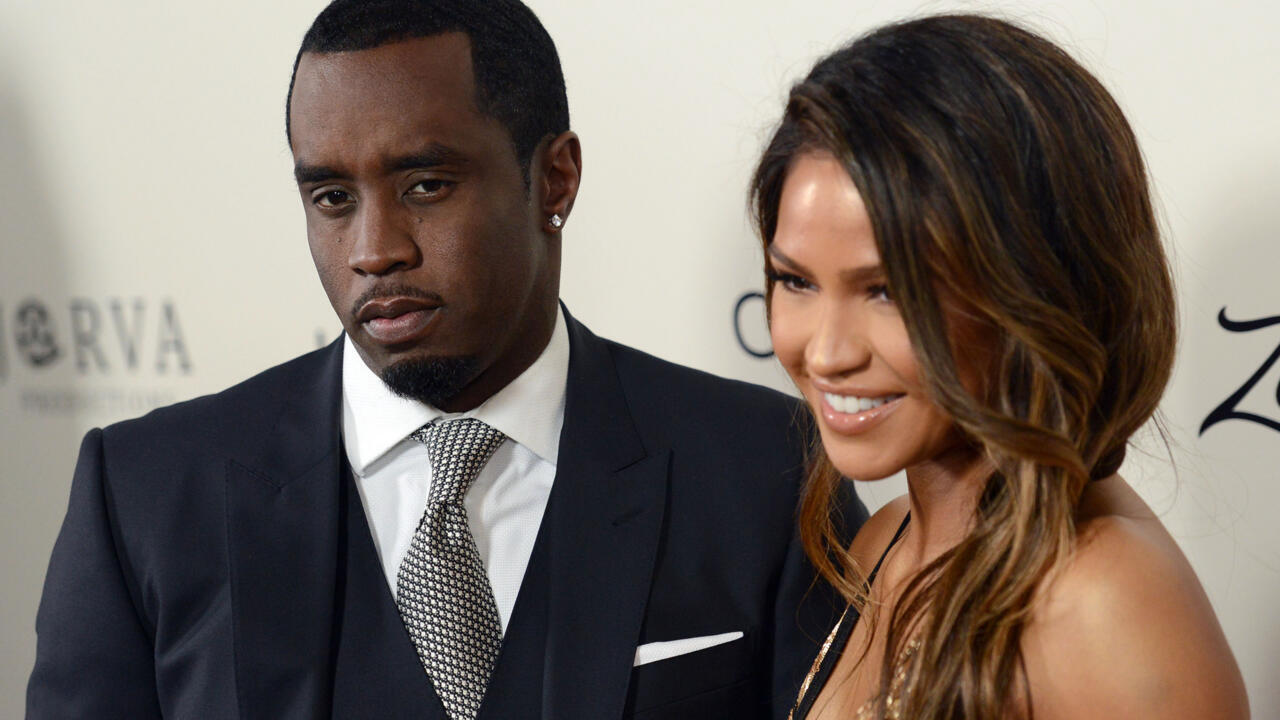 Le rappeur et producteur P. Diddy et la chanteuse de R&B Cassie assistent à la première d'un film, à Los Angeles, le 7 mars 2016.