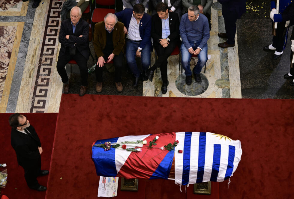 Veillée funèbre de José Mujica au Palais législatif de Montevideo, 14 mai 2025