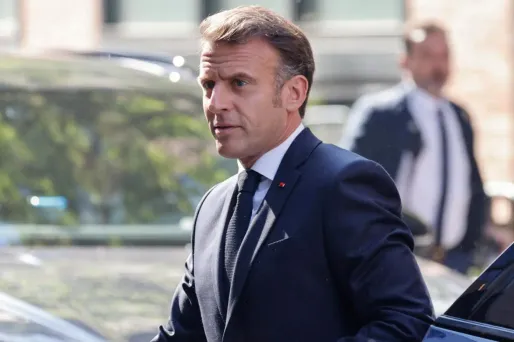Emmanuel Macron lors de son intervention télévisée