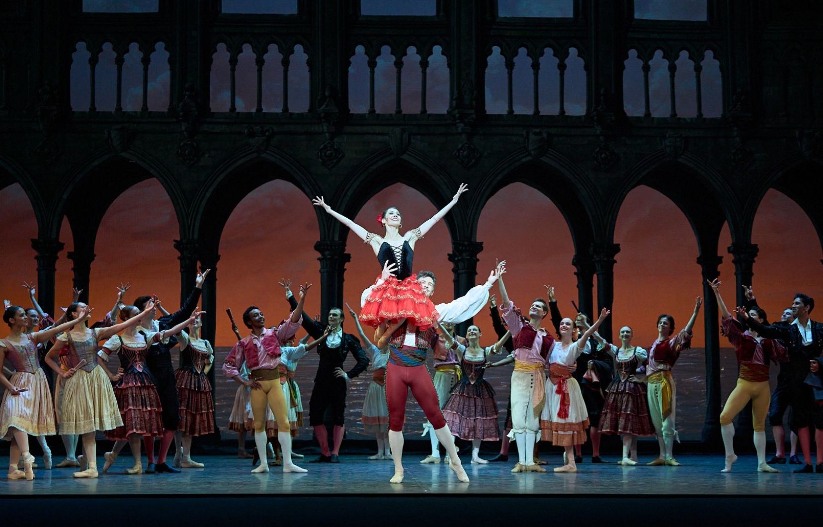 Une photo du spectacle « Don Quixote » des Grands Ballets canadiens