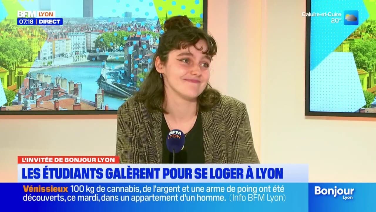 Ville de Lyon avec étudiants dans un cadre urbain
