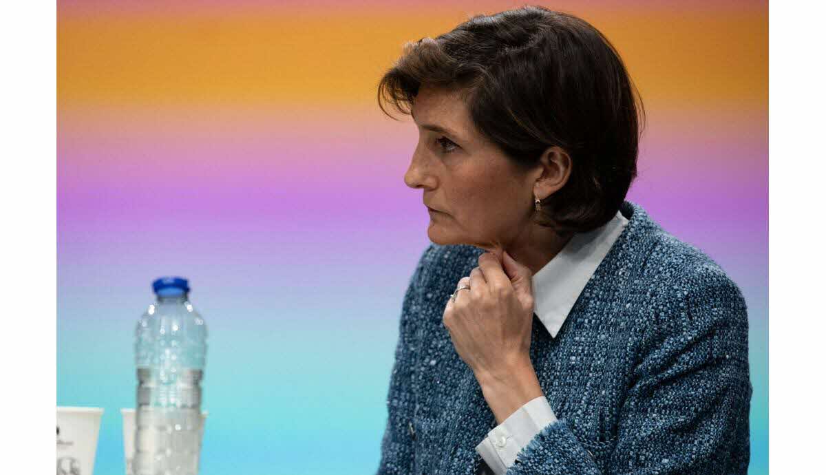 Amélie Oudéa-Castéra lors de son officialisation en tant que candidate à la présidence du CNOSF