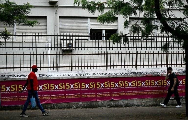 Manifestation pour la réforme de la naturalisation en Italie