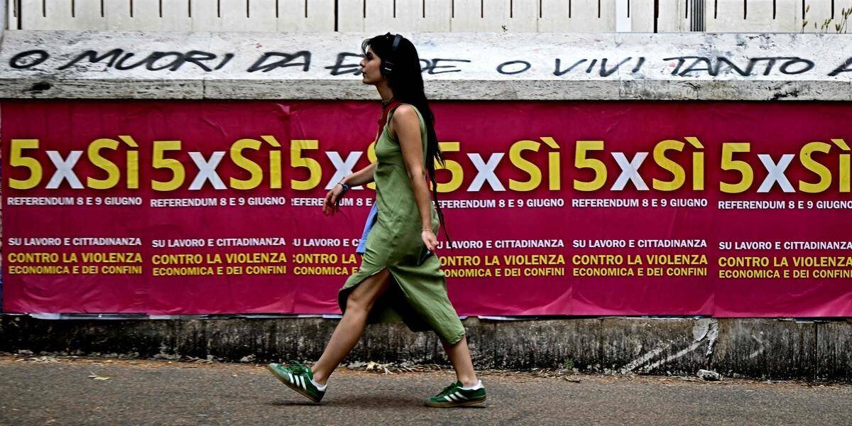 Manifestation pour la réforme du marché du travail en Italie