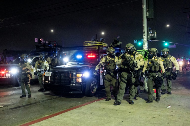 Militaires déployés à Los Angeles lors des protestations contre la politique migratoire