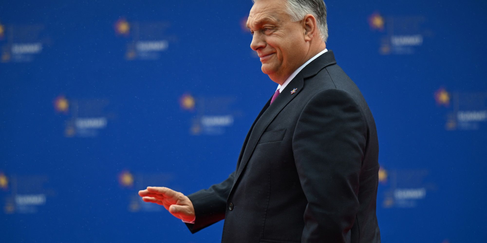 Viktor Orban, à Bruxelles, en soutien à Marine Le Pen