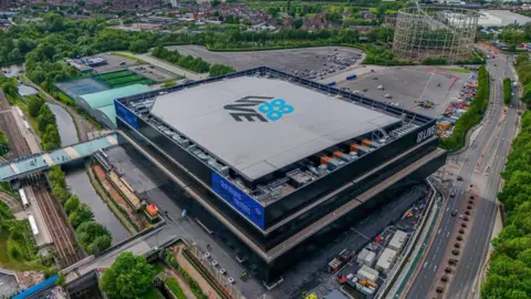 Vue aérienne de la Co-op Live arena