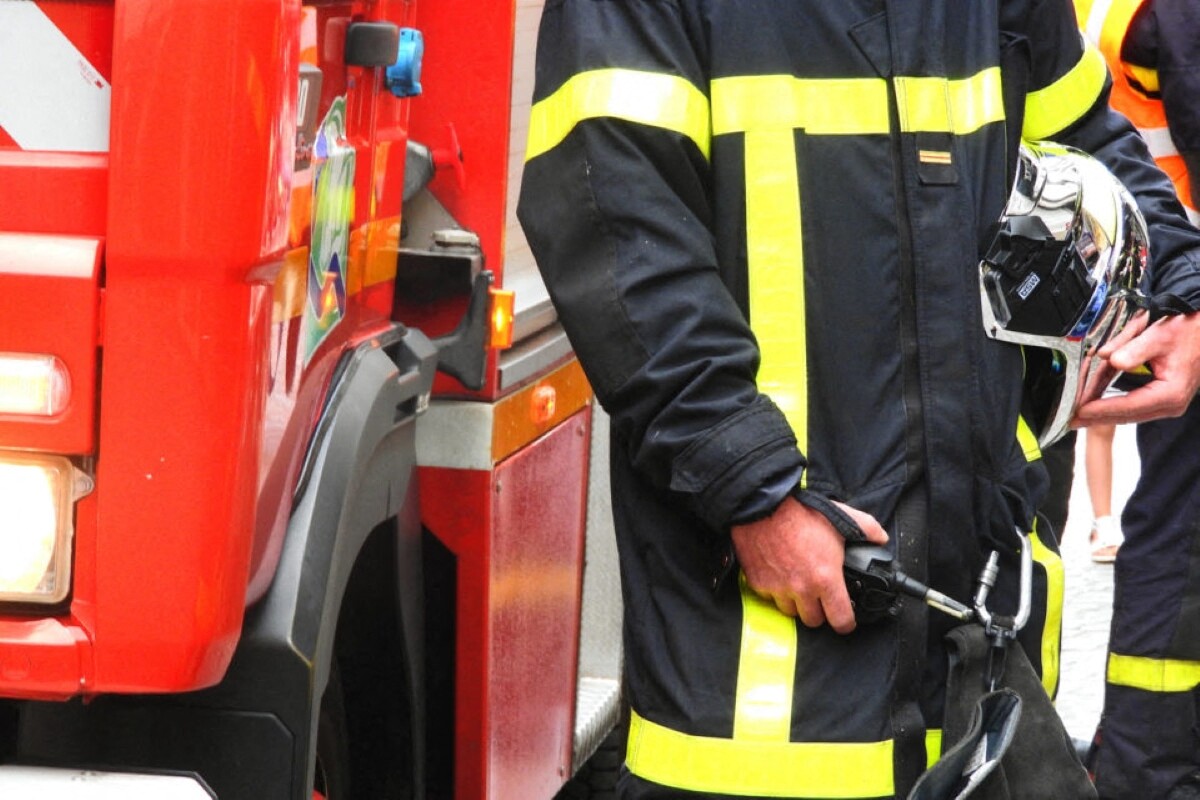 Pompiers lors d'une intervention d'urgence