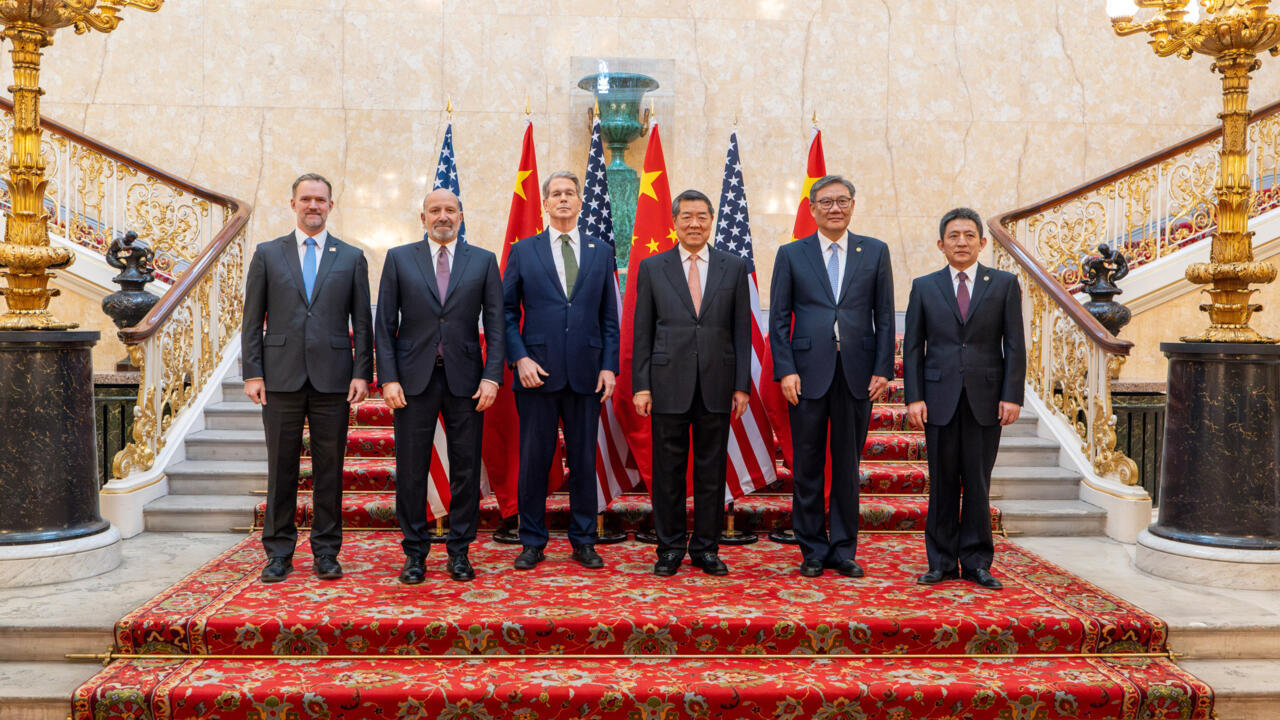 Les représentants américains et chinois le 9 juin 2025 à Londres.